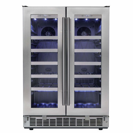 Danby Silhouette Professional Napa 42 Bottle Two Door Built-In Wine Fridge DWC047D1BSSPR Wine Coolers DWC047D1BSSPR Wine Coolers Empire