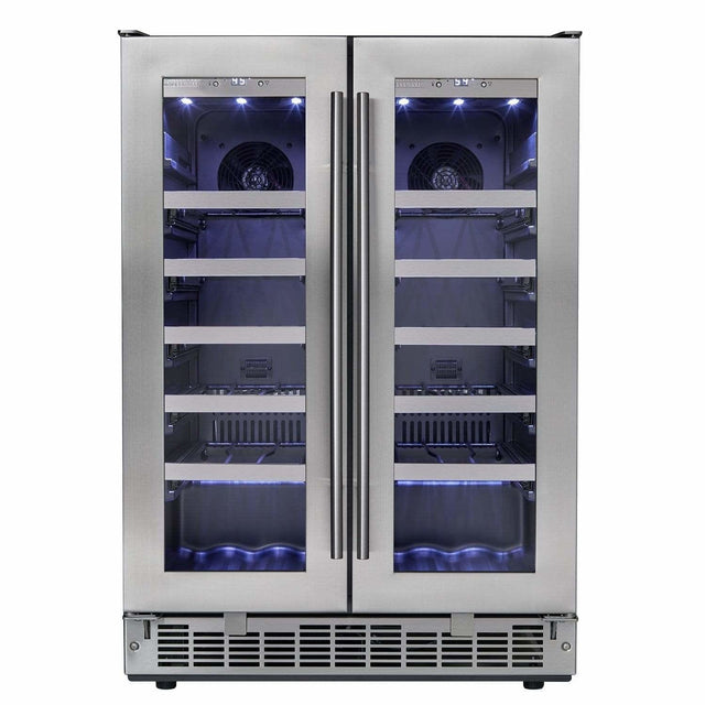 Danby Silhouette Professional Napa 42 Bottle Two Door Built-In Wine Fridge DWC047D1BSSPR Wine Coolers DWC047D1BSSPR Wine Coolers Empire