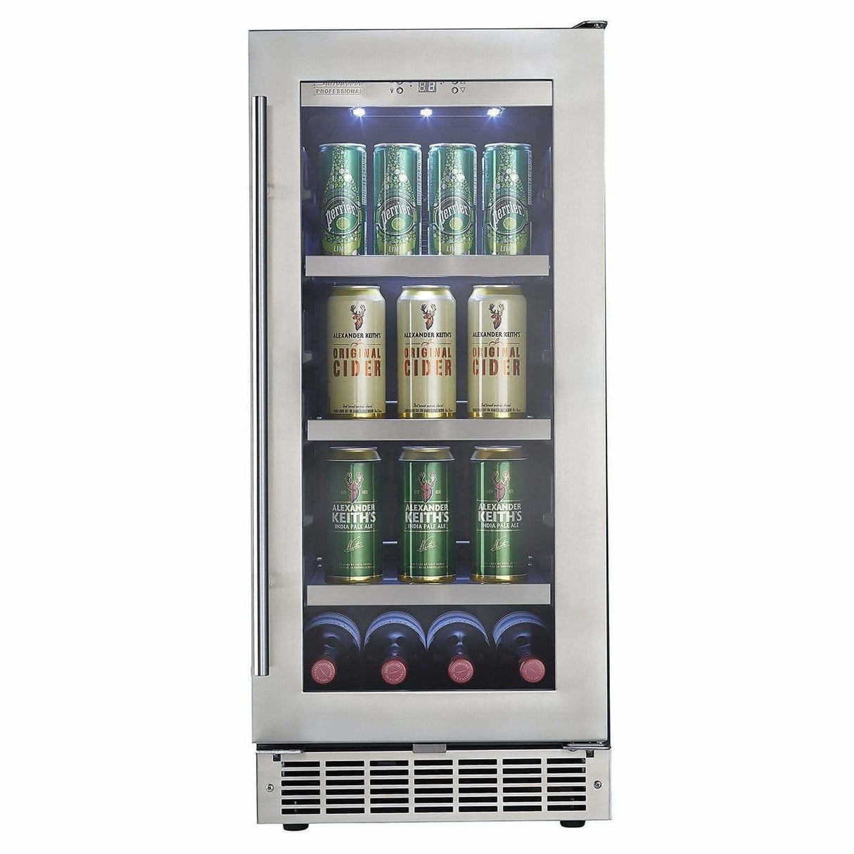 Danby Silhouette Professional Piedmont 15" Single Zone Built-In Beverage Fridge  DBC031D4BSSPR Beverage Centers DBC031D4BSSPR Wine Coolers Empire