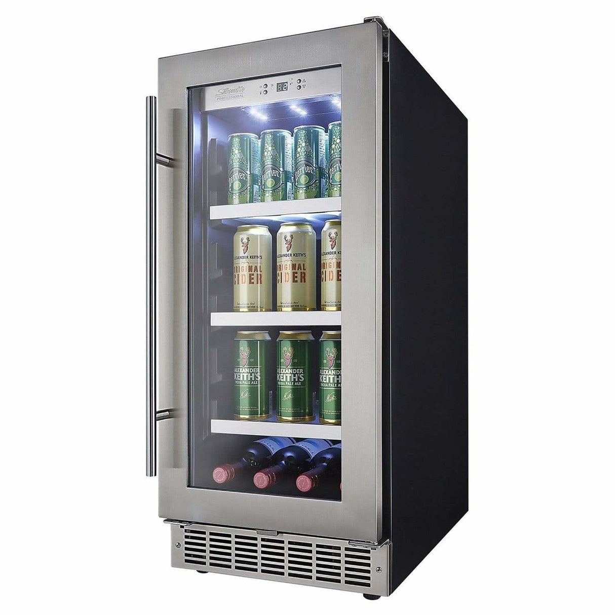 Danby Silhouette Professional Piedmont 15" Single Zone Built-In Beverage Fridge  DBC031D4BSSPR Beverage Centers DBC031D4BSSPR Wine Coolers Empire
