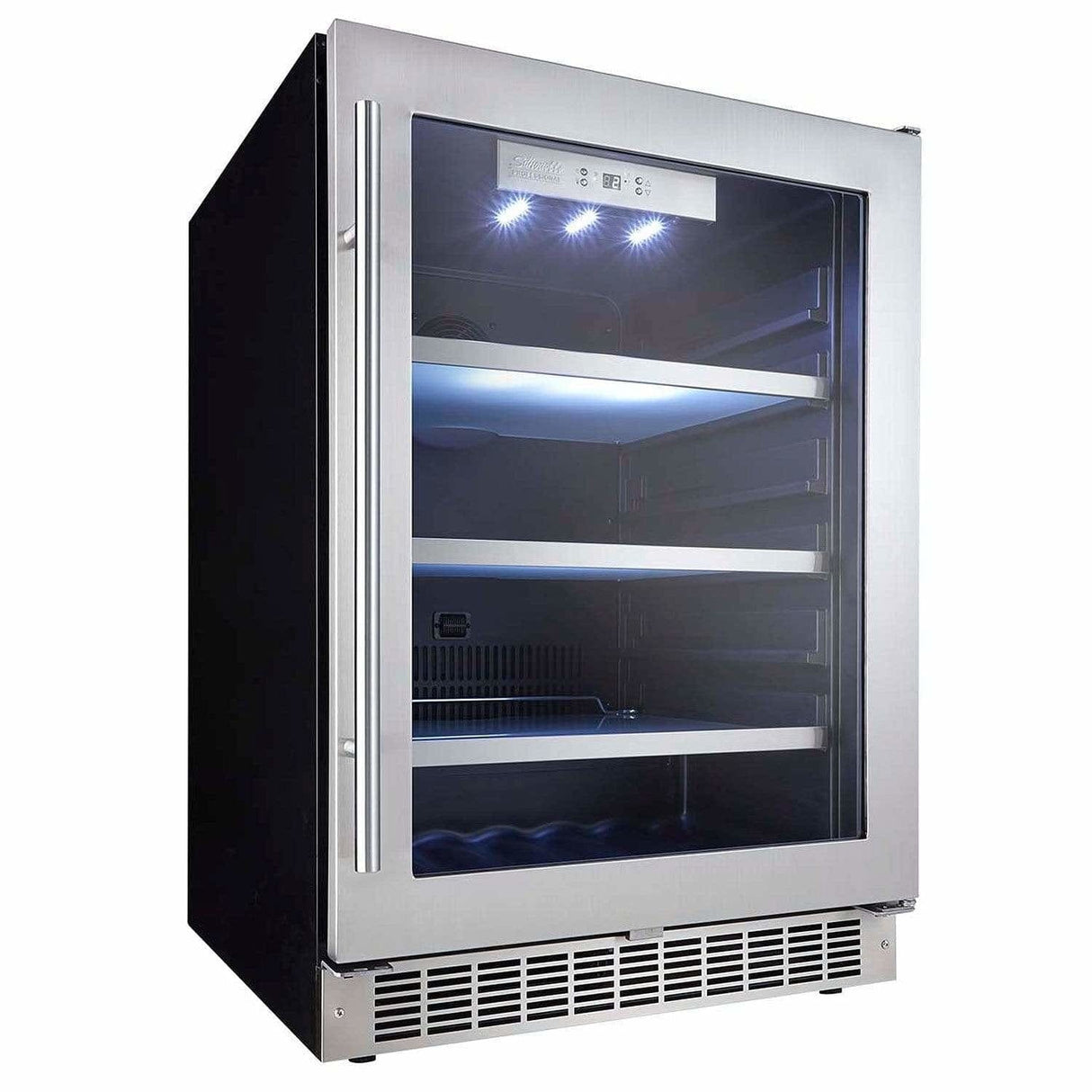 Danby Silhouette Professional Saxony 24” Single Zone Beverage Fridge DBC056D4BSSPR Beverage Centers DBC056D4BSSPR Wine Coolers Empire