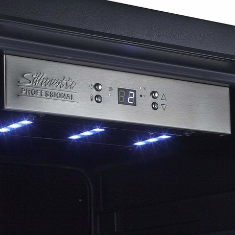 Danby Silhouette Professional Saxony 24” Single Zone Beverage Fridge DBC056D4BSSPR Beverage Centers DBC056D4BSSPR Wine Coolers Empire