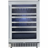 Danby Silhouette Professional Sonoma 51 Bottle 24” Dual Zone Wine Fridge DWC053D1BSSPR Wine Coolers DWC053D1BSSPR Wine Coolers Empire