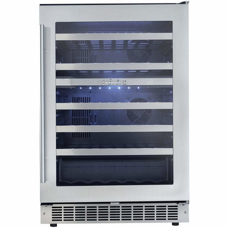 Danby Silhouette Professional Sonoma 51 Bottle 24” Dual Zone Wine Fridge DWC053D1BSSPR Wine Coolers DWC053D1BSSPR Wine Coolers Empire