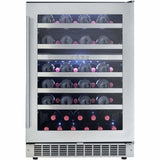 Danby Silhouette Professional Sonoma 51 Bottle 24” Dual Zone Wine Fridge DWC053D1BSSPR Wine Coolers DWC053D1BSSPR Wine Coolers Empire