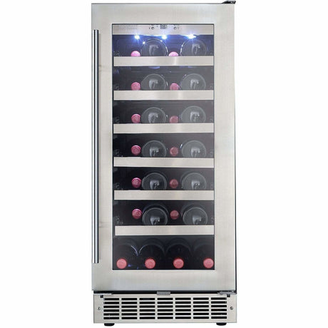 Danby Silhouette Professional Tuscany 15" 28-Bottle Stainless Steel Built-In Wine Fridge DWC031D1BSSPR Wine Coolers DWC031D1BSSPR Wine Coolers Empire