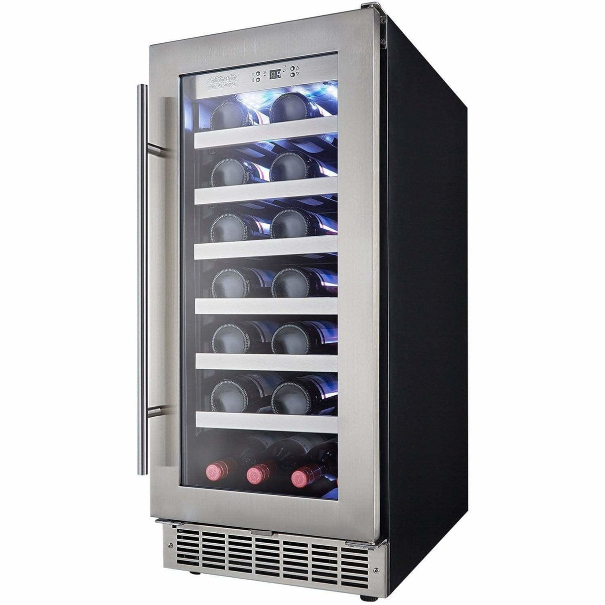 Danby Silhouette Professional Tuscany 15" 28-Bottle Stainless Steel Built-In Wine Fridge DWC031D1BSSPR Wine Coolers DWC031D1BSSPR Wine Coolers Empire