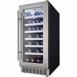 Danby Silhouette Professional Tuscany 15" 28-Bottle Stainless Steel Built-In Wine Fridge DWC031D1BSSPR Wine Coolers DWC031D1BSSPR Wine Coolers Empire