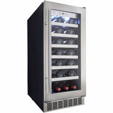 Danby Silhouette Professional Tuscany 15" 28-Bottle Stainless Steel Built-In Wine Fridge DWC031D1BSSPR Wine Coolers DWC031D1BSSPR Wine Coolers Empire