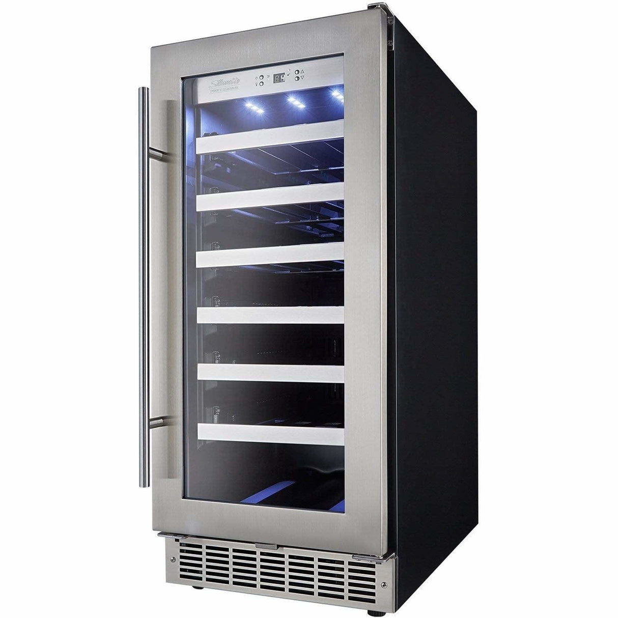 Danby Silhouette Professional Tuscany 15" 28-Bottle Stainless Steel Built-In Wine Fridge DWC031D1BSSPR Wine Coolers DWC031D1BSSPR Wine Coolers Empire