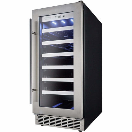 Danby Silhouette Professional Tuscany 15" 28-Bottle Stainless Steel Built-In Wine Fridge DWC031D1BSSPR Wine Coolers DWC031D1BSSPR Wine Coolers Empire