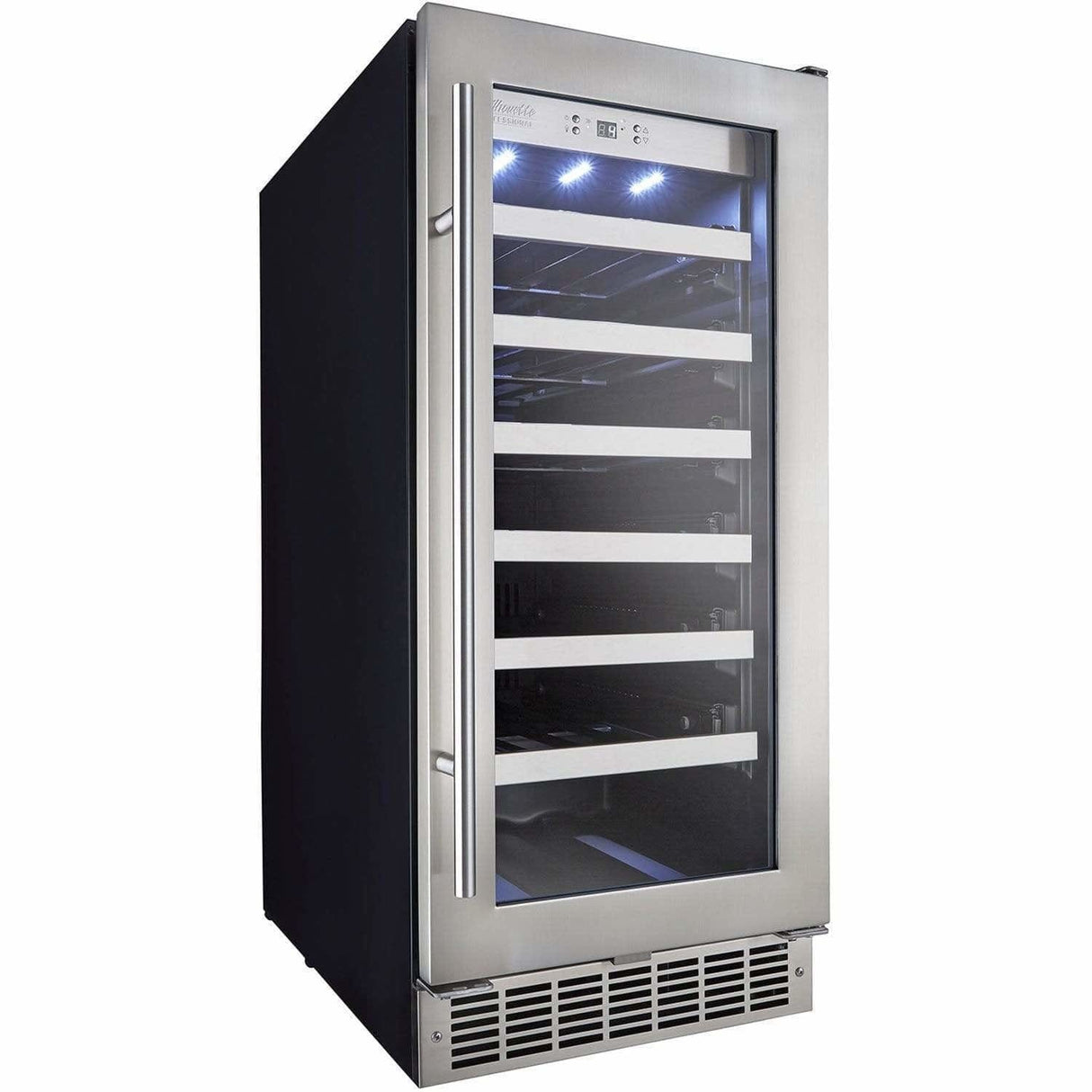 Danby Silhouette Professional Tuscany 15" 28-Bottle Stainless Steel Built-In Wine Fridge DWC031D1BSSPR Wine Coolers DWC031D1BSSPR Wine Coolers Empire