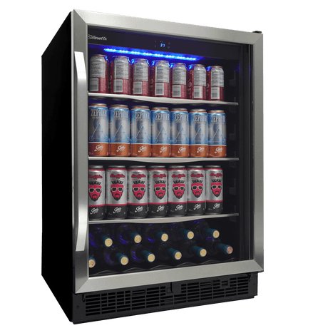 Danby Silhouette Riccotta 24" Single Zone Wine & Beverage Fridge SBC057D1BSS Wine/Beverage Coolers Combo SBC057D1BSS Wine Coolers Empire