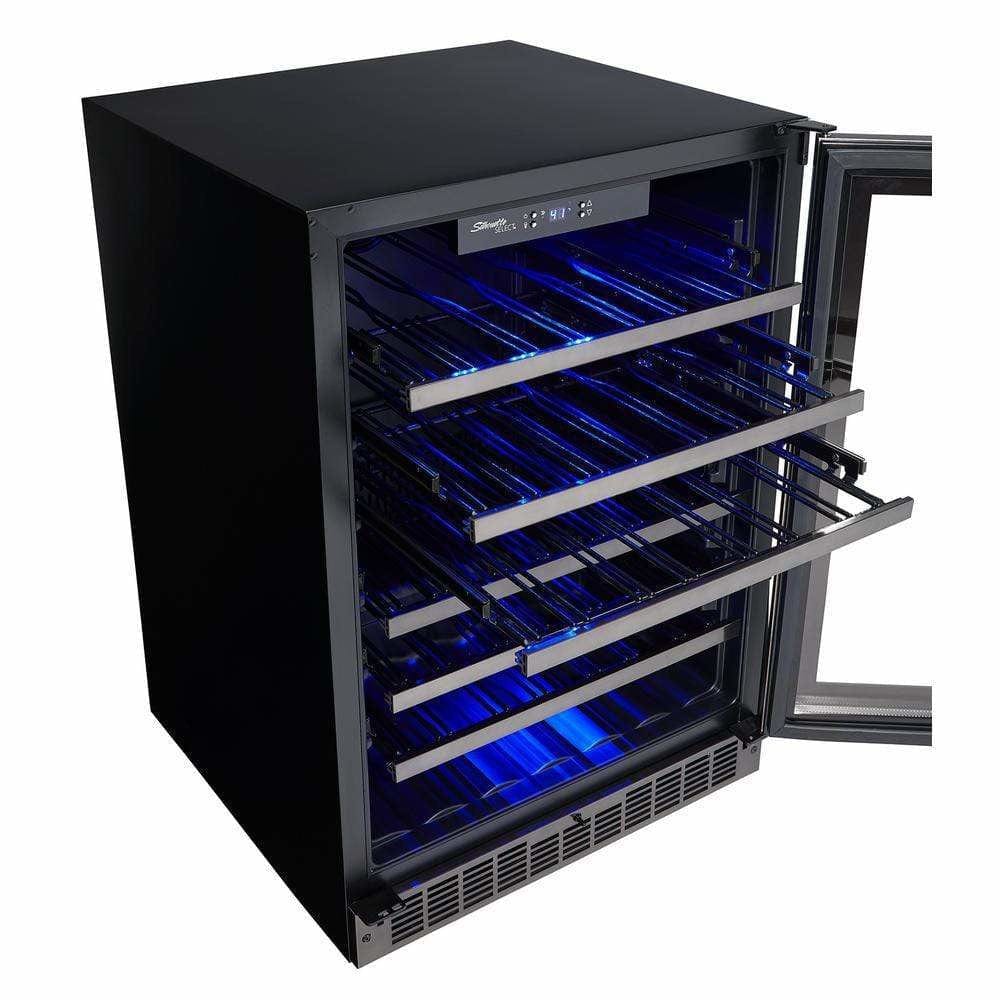 Danby Silhouette Select Sydney 48-Bottle Built-in Black Stainless Steel Wine Fridge SSWC056D1B-S Wine Coolers SSWC056D1B-S Wine Coolers Empire