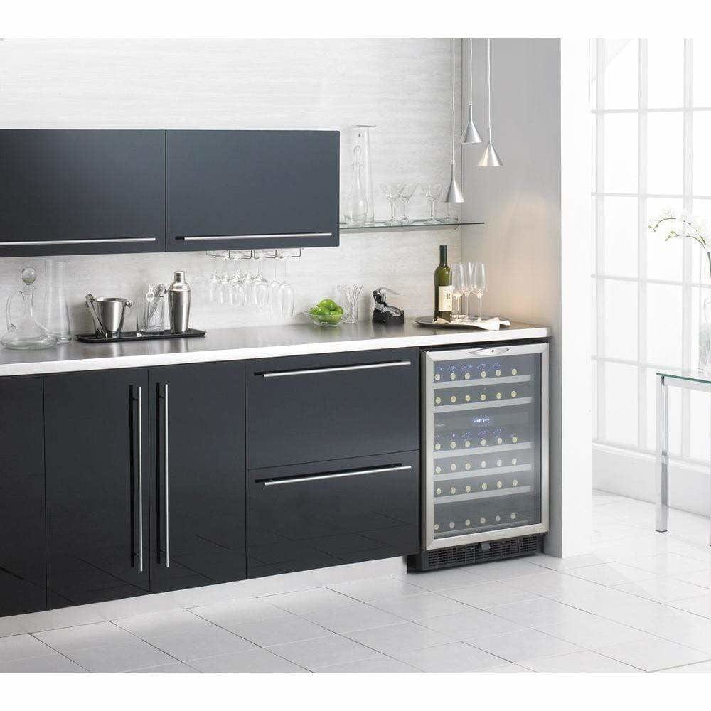 Danby Silhouette Stilton 24" 51-Bottle Built-In Wine Fridge DWC518BLS Wine Coolers DWC518BLS Wine Coolers Empire