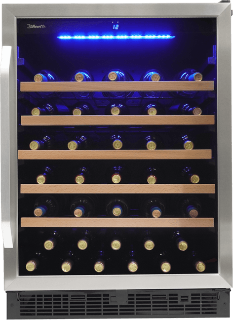 Danby Silhouette Stilton 50 Bottle 24" Single Zone Wine Cooler SWC057D1BSS Wine Coolers SWC057D1BSS Wine Coolers Empire