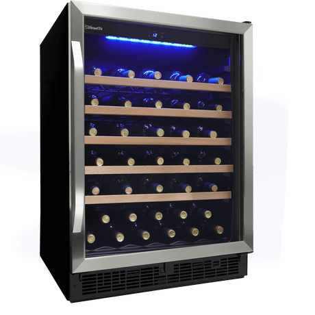 Danby Silhouette Stilton 50 Bottle 24" Single Zone Wine Cooler SWC057D1BSS Wine Coolers SWC057D1BSS Wine Coolers Empire