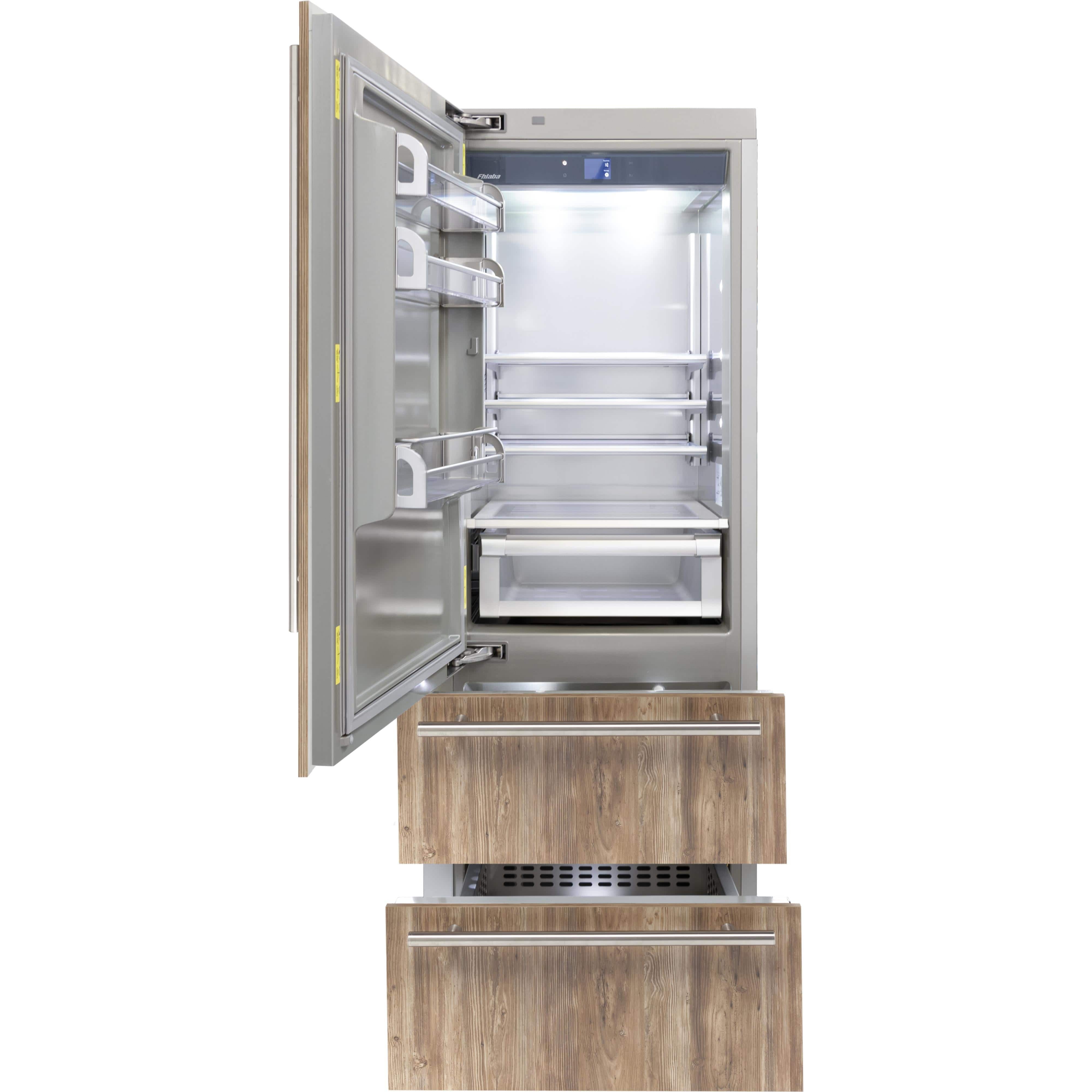 Fhiaba 30-inch Bottom Freezer Refrigerator FI30BDI-LO1 Refrigerators FI30BDILO1 Luxury Appliances Direct