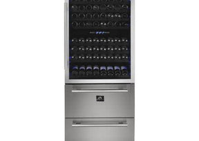 Forno 30" Capraia Triple Zone Wine and Beverage Cooler FWCDR6661-30 Wine/Beverage Coolers Combo FWCDR6661-30 Wine Coolers Empire
