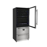 Forno 30" Capraia Triple Zone Wine and Beverage Cooler FWCDR6661-30 Wine/Beverage Coolers Combo FWCDR6661-30 Wine Coolers Empire