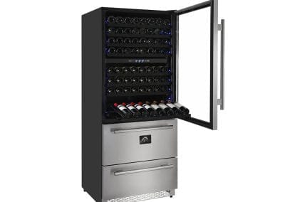 Forno 30" Capraia Triple Zone Wine and Beverage Cooler FWCDR6661-30 Wine Coolers Empire