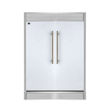 Forno 60-Inch Maderno 2 Convertible Built-In Refrigerator/Freezer FFFFD1722-60 Refrigerators FFFFD1722-60SG-WHT Wine Coolers Empire