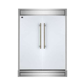 Forno 60-Inch Maderno 2-Convertible Refrigerator with Modern Grill FFFFD1722-60MG-WHT Refrigerators FFFFD1722-60MG-WHT Wine Coolers Empire