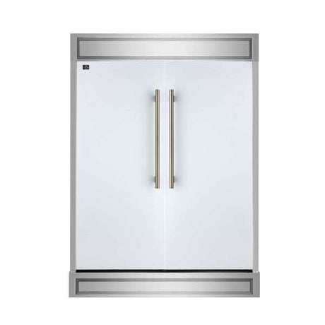 Forno 60-Inch Maderno 2-Convertible Refrigerator with Modern Grill FFFFD1722-60MG-WHT Refrigerators FFFFD1722-60MG-WHT Wine Coolers Empire