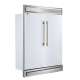 Forno 60-Inch Maderno 2-Convertible Refrigerator with Modern Grill FFFFD1722-60MG-WHT Refrigerators FFFFD1722-60MG-WHT Wine Coolers Empire