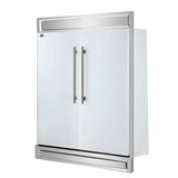 Forno 60-Inch Maderno 2-Convertible Refrigerator with Modern Grill FFFFD1722-60MG-WHT Refrigerators FFFFD1722-60MG-WHT Wine Coolers Empire