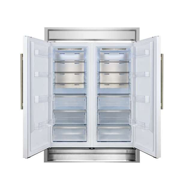 Forno 60-Inch Maderno 2-Convertible Refrigerator with Modern Grill FFFFD1722-60MG-WHT Refrigerators FFFFD1722-60MG-WHT Wine Coolers Empire