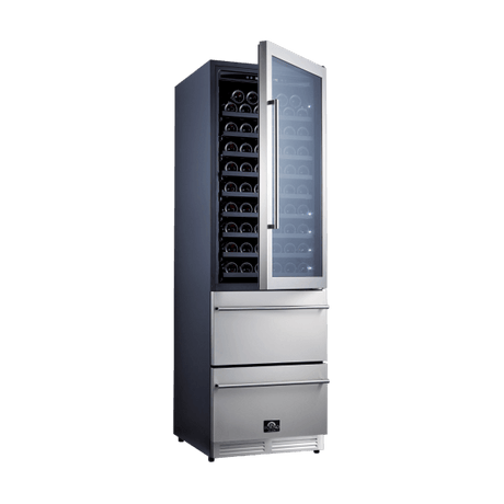 Forno Capraia 24" Dual Zone Wine-Beverage Cooler FWCDR6628-24S Wine/Beverage Coolers Combo FWCDR6628-24S Wine Coolers Empire