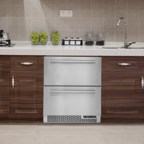 Forno Cologne 30" Stainless Steel Drawer Freezer FDRBI1876-30 Freezers FDRBI1876-30 Wine Coolers Empire