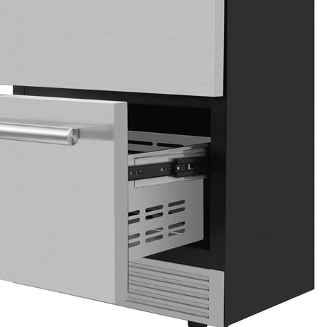 Forno Cosenza 24" Built-In Indoor/Outdoor Drawer Freezer with Ice Maker Freezers FDRBI1838-24S Wine Coolers Empire