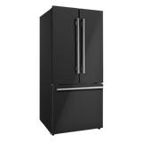 Forno Espresso 30" Black 17.5 Cu. Ft. With Ice Maker Refrigerator FFFFD1974-31BLK Refrigerators FFFFD1974-31BLK Wine Coolers Empire