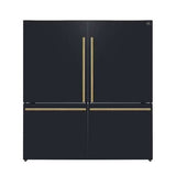 Forno Espresso Milano 62" Side by Side Refrigerator FFFFD1787-60BLK Refrigerators FFFFD1787-60BLK Wine Coolers Empire