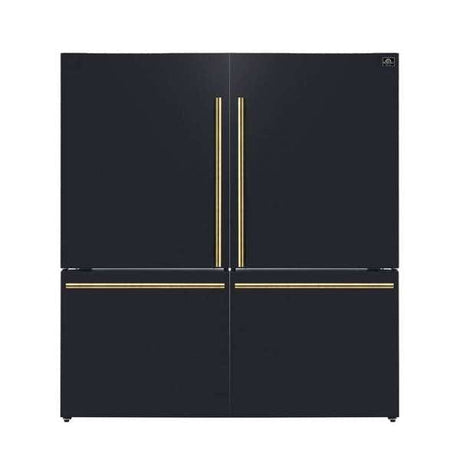 Forno Espresso Milano 62" Side by Side Refrigerator FFFFD1787-60BLK Refrigerators FFFFD1787-60BLK Wine Coolers Empire