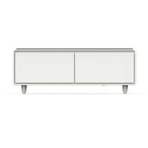 Forno Evoluto 51" White Smart Coffee Table Dual Refrigerator Drawers FCTFR7006-51WHT Refrigerators FCTFR7006-51WHT Wine Coolers Empire