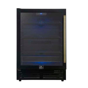 Forno Frescolino 24 Inch Black Beverage Cooler FWCDR6665-24BLK Wine/Beverage Coolers Combo FWCDR6665-24BLK Wine Coolers Empire