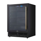 Forno Frescolino 24 Inch Black Beverage Cooler FWCDR6665-24BLK Wine/Beverage Coolers Combo FWCDR6665-24BLK Wine Coolers Empire