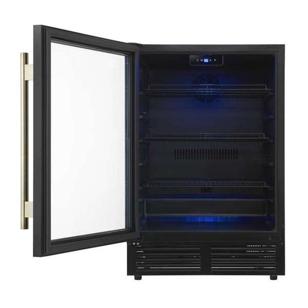 Forno Frescolino 24 Inch Black Beverage Cooler FWCDR6665-24BLK Wine/Beverage Coolers Combo FWCDR6665-24BLK Wine Coolers Empire