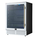 Forno Frescolino 24 Inch White Beverage Cooler FWCDR6665-24WHT Wine/Beverage Coolers Combo FWCDR6665-24WHT Wine Coolers Empire