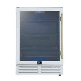 Forno Frescolino 24 Inch White Beverage Cooler FWCDR6665-24WHT Wine/Beverage Coolers Combo FWCDR6665-24WHT Wine Coolers Empire