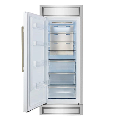 Forno Maderno 28-Inch Built-In Convertible Refrigerator FFFFD1722-32MG-WHT Refrigerators Wine Coolers Empire