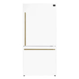 Forno Milano 17.2 Cu. Ft. Right Hinge Refrigerator Bottom Freezer FFFFD1785-31WHT Refrigerators FFFFD1785-31WHT Wine Coolers Empire