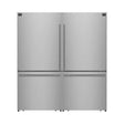 Forno Milano 62" Freestanding Dual Bottom Refrigerator FFFFD1787-60S Refrigerators FFFFD1787-60S Wine Coolers Empire