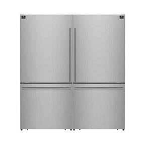 Forno Milano 62" Freestanding Dual Bottom Refrigerator FFFFD1787-60S Refrigerators FFFFD1787-60S Wine Coolers Empire