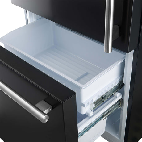 Forno Milano Espresso 31" Black 17.2 Cu.Ft W/ Ice Maker Bottom Freezer Refrigerator FFFFD1786-31BLK Refrigerators FFFFD1786-31BLK Wine Coolers Empire