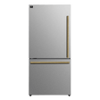 Forno Milano Espresso 31" Stainless 17.2 Cu.Ft W/ Ice Maker Bottom Freezer Refrigerator FFFFD1786-31S Refrigerators FFFFD1786-31S Wine Coolers Empire