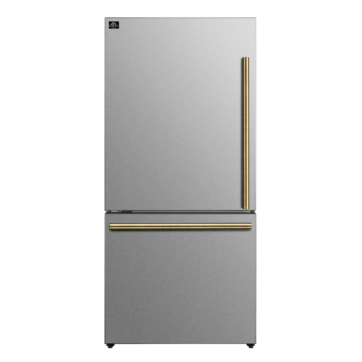 Forno Milano Espresso 31" Stainless 17.2 Cu.Ft W/ Ice Maker Bottom Freezer Refrigerator FFFFD1786-31S Refrigerators FFFFD1786-31S Wine Coolers Empire